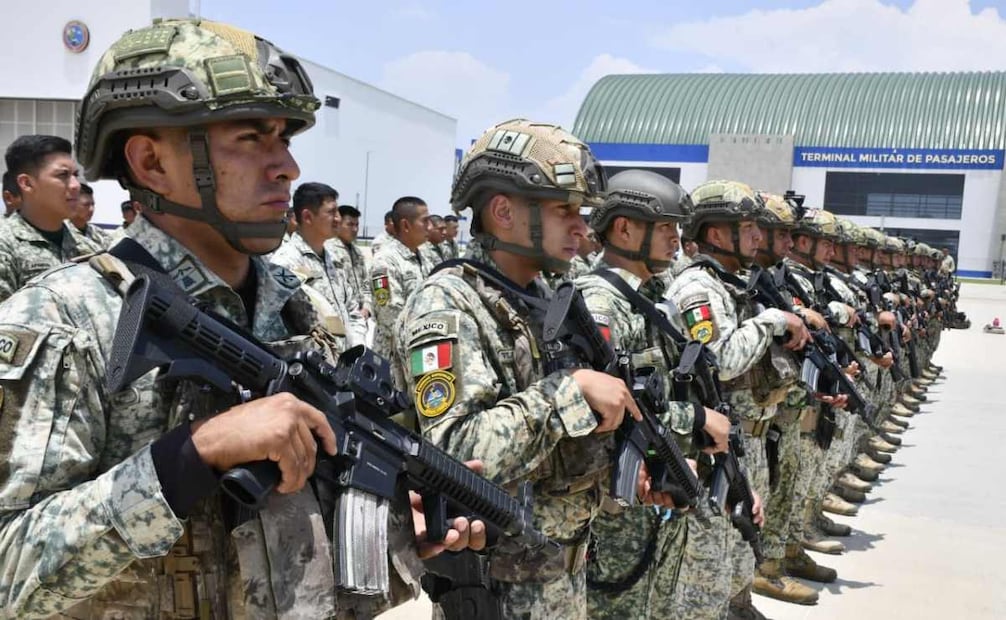 Elementos del Cuerpo de Fuerzas Especiales del Ejército mexicano con destino a Culiacán, Sinaloa. Foto: Especial