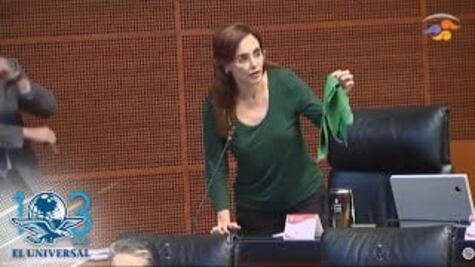 Lilly Téllez: del “trapo verde” en el Senado al “señor presidente”