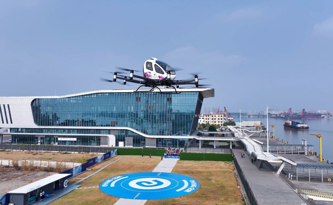 Taxis voladores China | Foto: @ehang