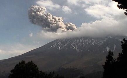"Popo" emite columnas eruptivas de hasta 1.5 kilómetros
