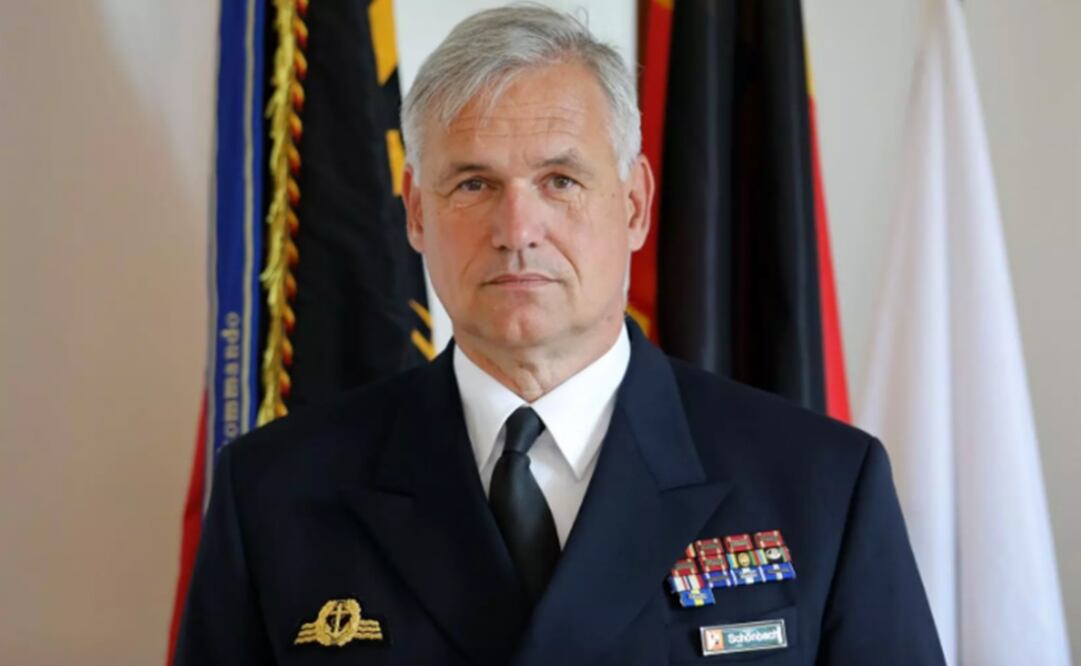 El comandante de la Armada alemana, Kay-Achim Schoenbach. Foto: Europa press. Archivo