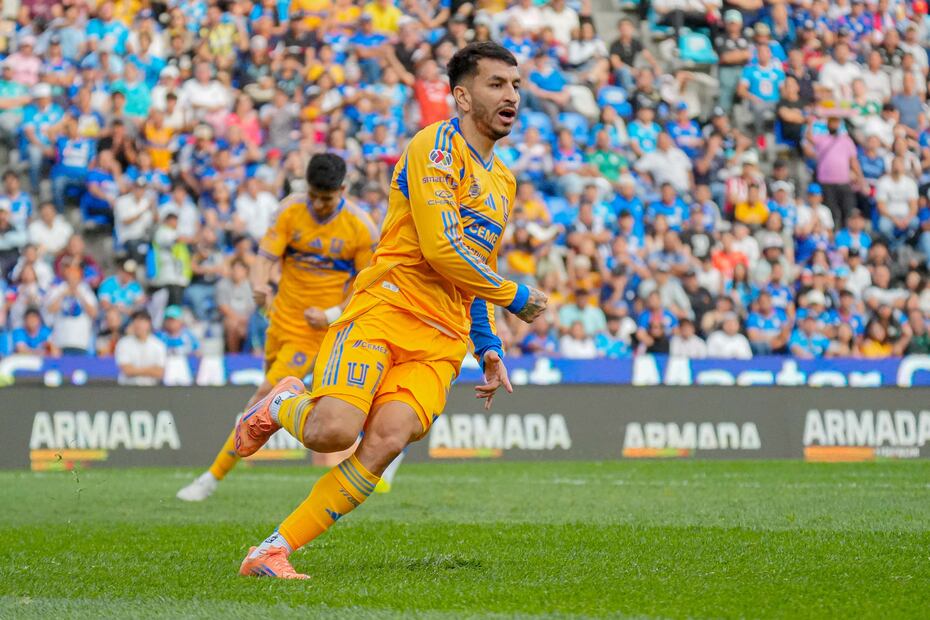 Ángel Correa acercó a los Tigres en el marcador, pero no pudo evitar la derrota ante el Cruz Azul / FOTO: Imago7