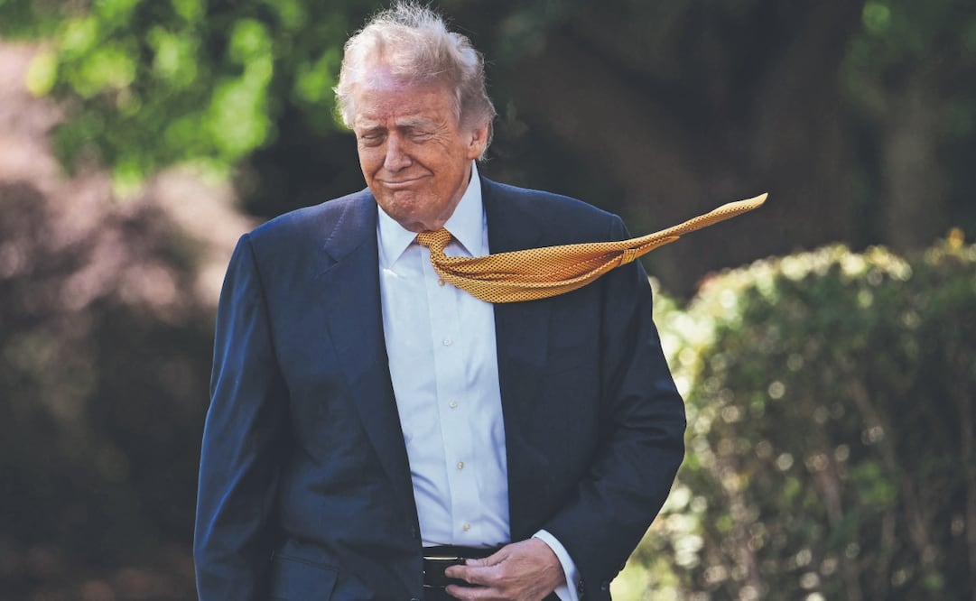 El presidente Donald Trump, antes de partir a China. Foto: Kent Nishimura/ AFP