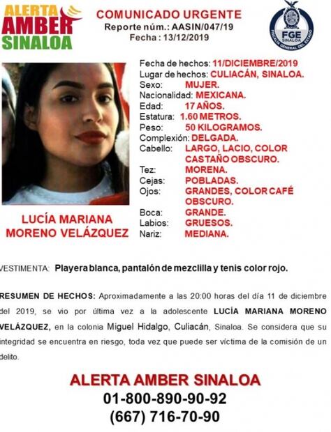 Lucía salió a los festejos de la Virgen de Guadalupe y no volvió; hoy la hallaron muerta