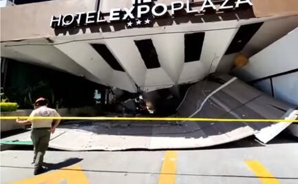 Colapsa estructura del hotel Expo Plaza en Jalisco; evacuan a huéspedes y empleados 