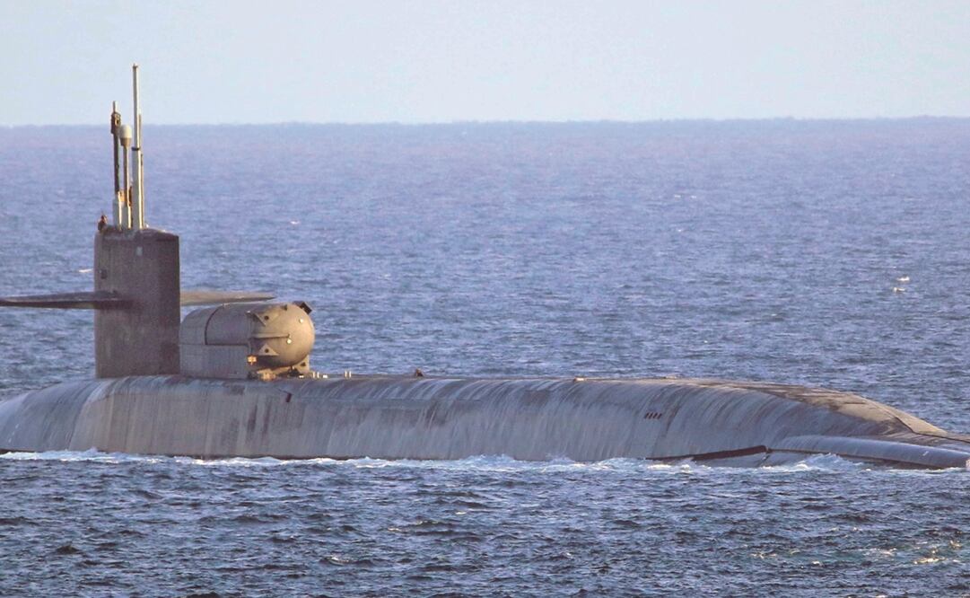 Un submarino estadounidense atravesó ayer el Estrecho de Hormuz, vital para el mundo. Foto: ARCHIVO AP