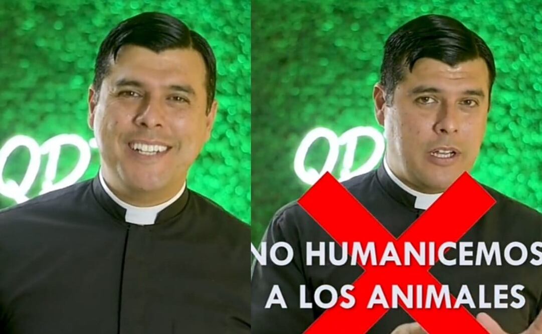 El sacerdote causó polémica con su explicación sobre el amor desmedido a las mascotas. Foto: Captura de pantalla tomada de TikTok / @p.jorgevargas