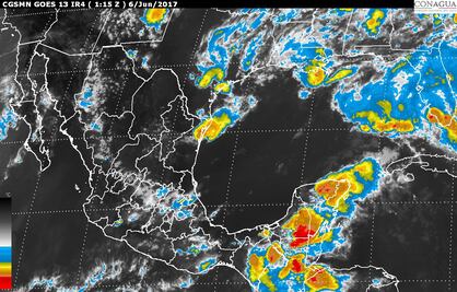 Prevén esta noche tormentas y lluvias en gran parte del país