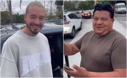 ¡Se confundió! Hombre le pide foto a J Balvin creyendo que es Maluma