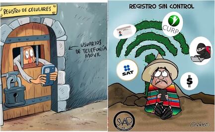 Del trámite a la sátira; los mejores cartones que provocó el registro obligatorio de celulares en México