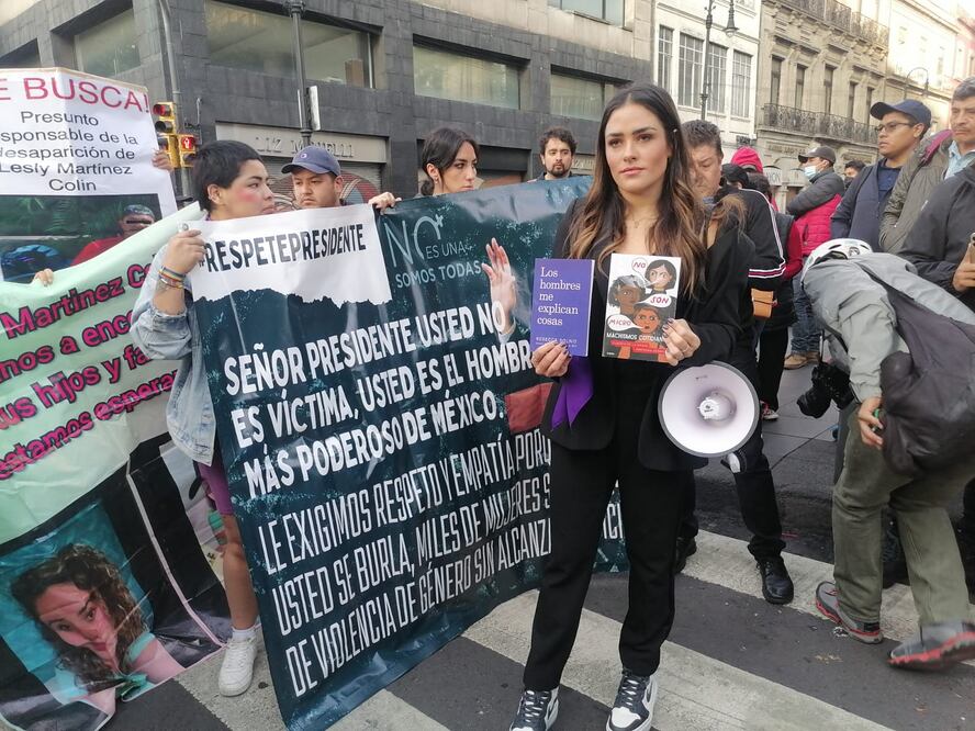 Protesta en Palacio Nacional. Foto: Yalina Ruiz