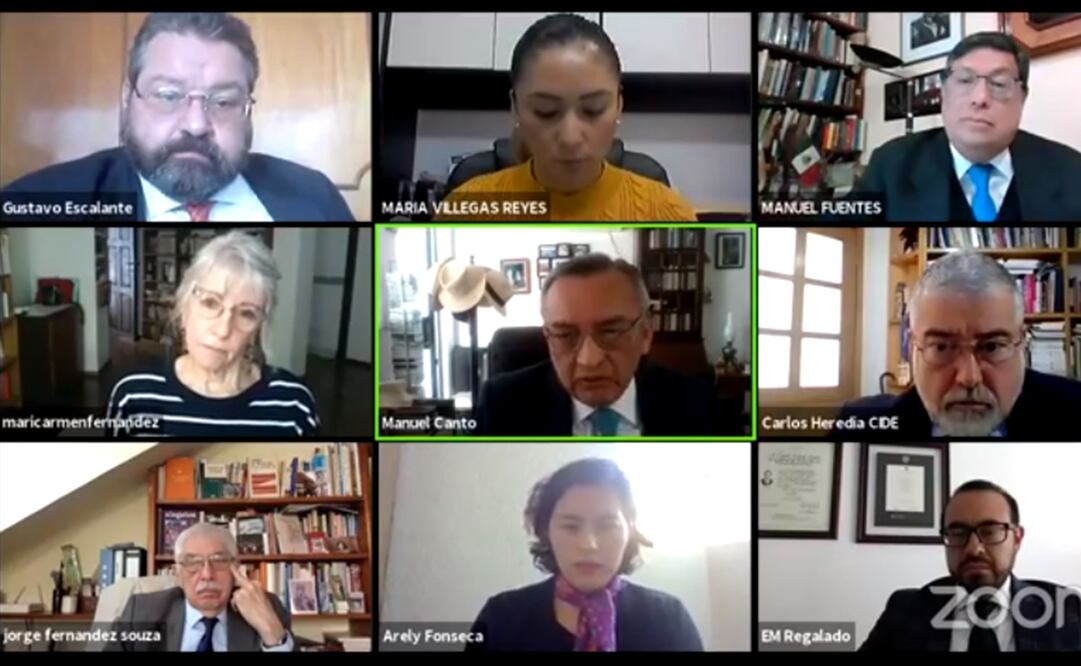 En sesión virtual se aprobaron los nombres. Foto: Captura de pantalla