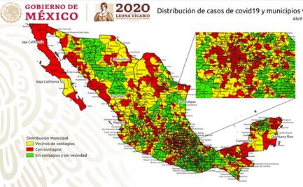 CDMX, Baja California, NL y Jalisco, en donde hay contagios de fase 3