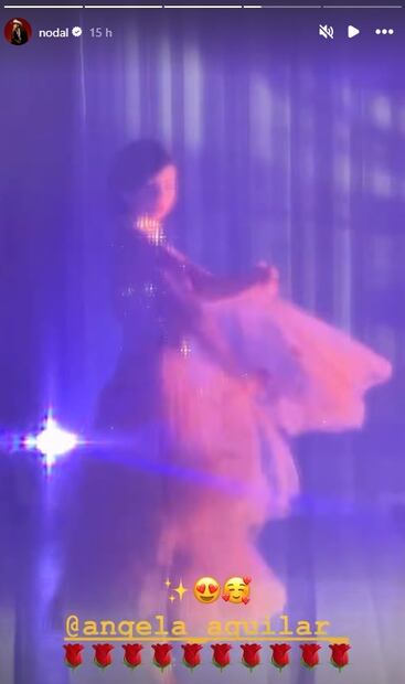 Christian Nodal se mostró en redes orgulloso de su esposa Ángela Aguilar.
