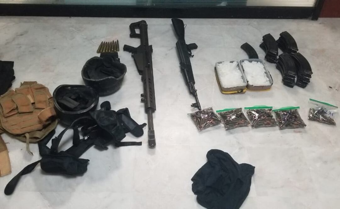 Foto: Especial / Los detenidos y todo lo asegurado fueron puestos a disposición de la Agencia del Ministerio Público de la FGR