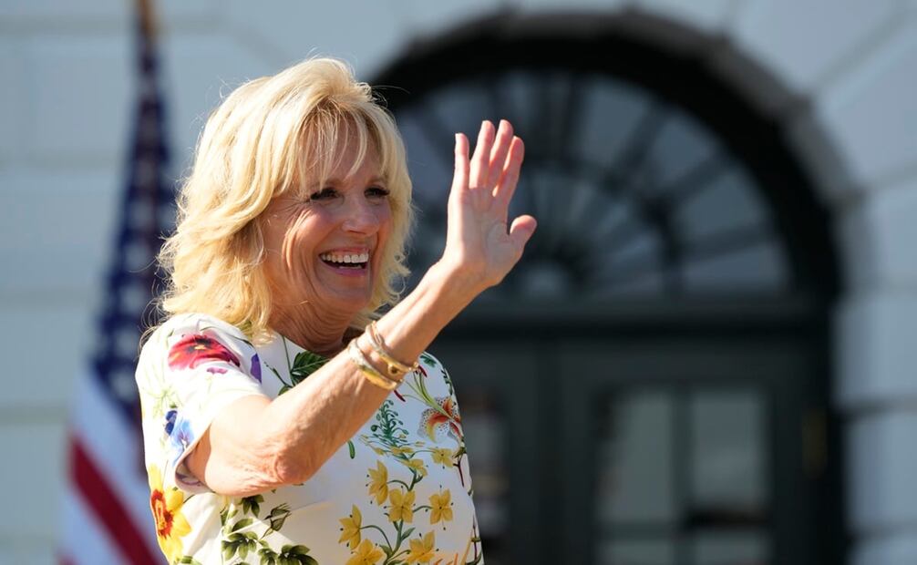 La primera dama de Estados Unidos, Jill Biden, también estuvo presente en la inauguración de los Juegos Olímpicos de Francia. Foto: EFE