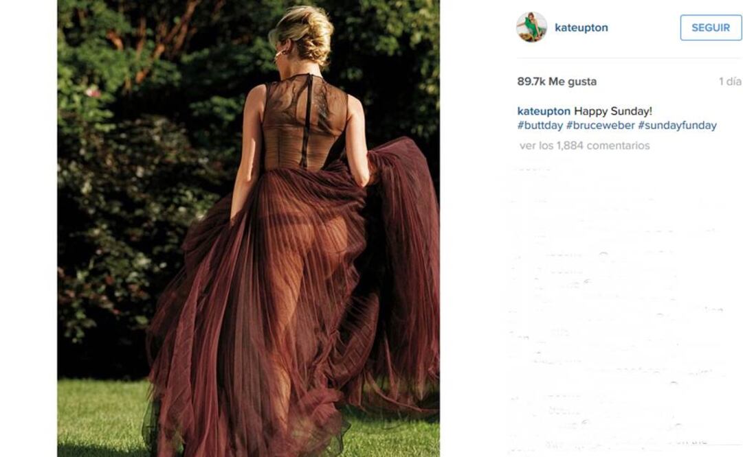 Kate Upton dejó ver su anatomía   Foto:instagram