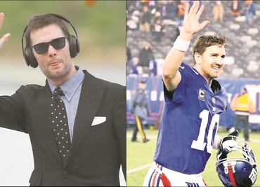 Tom Brady le da la 'bienvenida' a Eli Manning en Twitter
