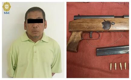 Detienen en Tlalpan a un hombre con subametralladora; disparaba al aire para “ahuyentar delincuentes”