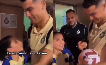 VIDEO: Cristiano Ronaldo y el emotivo momento junto a una niña invidente: "Te amo, aunque no pueda verte"