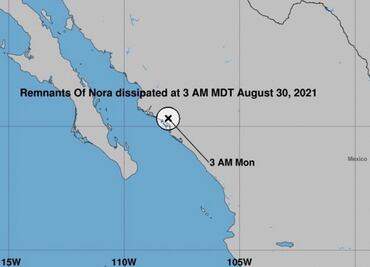 Por “Nora”, recomiendan suspender clases presenciales en 10 municipios del sur de Sonora
