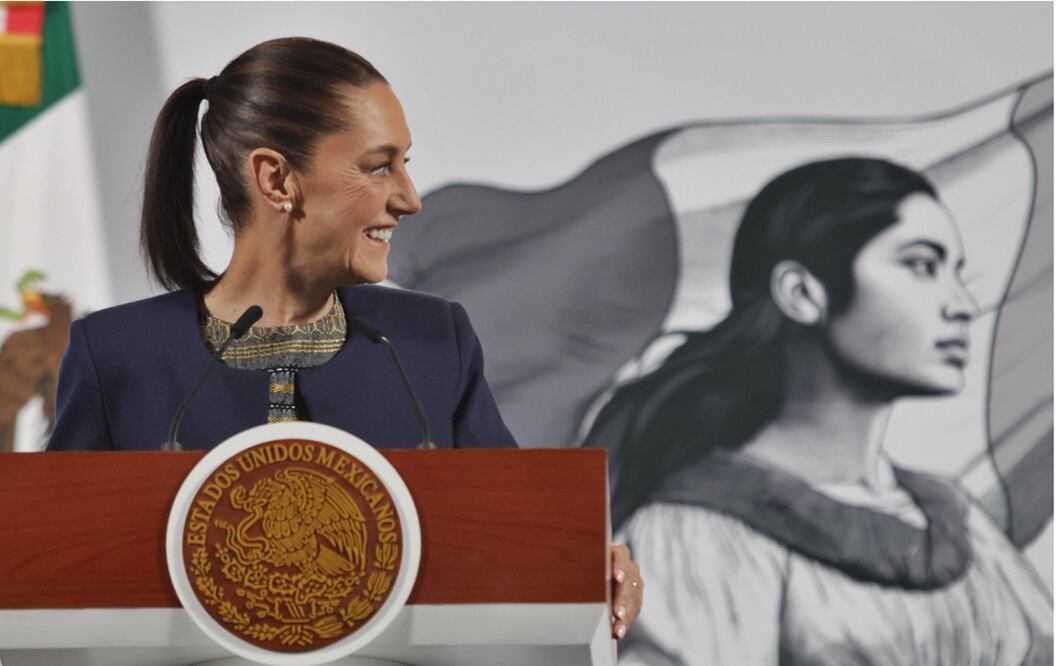 Claudia Sheinbaum en la mañanera del 18 de marzo de 2025. Foto: Carlos Mejía/EL UNIVERSAL