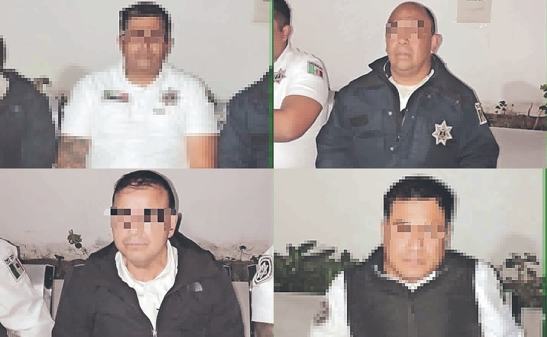 Los elementos señalados de la extorsión al chofer del tráiler presuntamente ofrecieron dinero a sus superiores a cambio de que no los detuvieran, pero fueron puestos a disposición del MP. Fotos: Especial