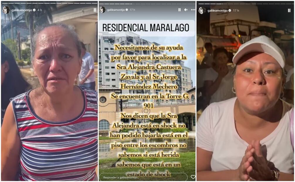 Galilea Montijo comparte en sus redes mensajes de damnificados en Acapulco.