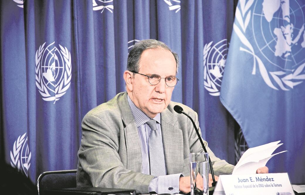 Juan Ernesto Méndez Ex relator especial de la ONU sobre Tortura y otros Tratos o Penas Crueles, Inhumanos o Degradantes (ARCHIVO EL UNIVERSAL)