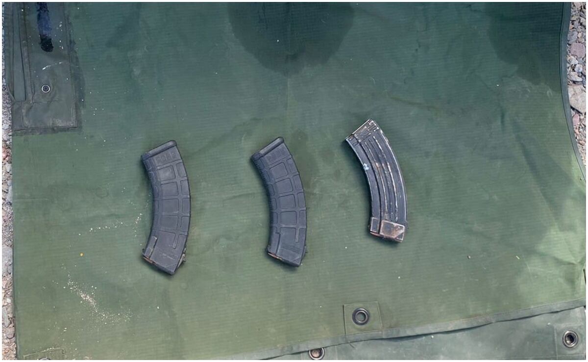 Aseguran armas de fuego y cartuchos en Desierto de Sonora. Foto: Especial