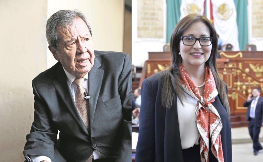 Porfirio Muñoz Ledo y Cynthia López. (Foto: Alejandra Leyva/El Universal y Archivo/Especial)