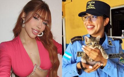 ¡Trakaaa, igualitas! Por su gran parecido a Yeri Mua, policía hondureña se vuelve viral