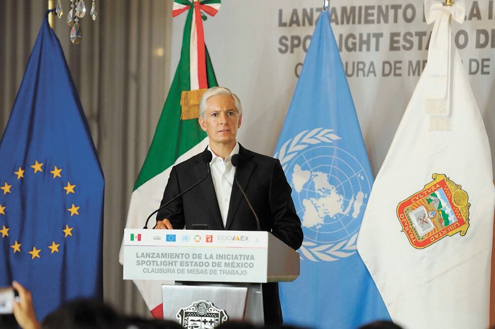 El gobernador Alfredo del Mazo afirmó que iniciativa de la ONU beneficiará a un millón 300 mil mujeres mexiquenses. Foto: ESPECIAL