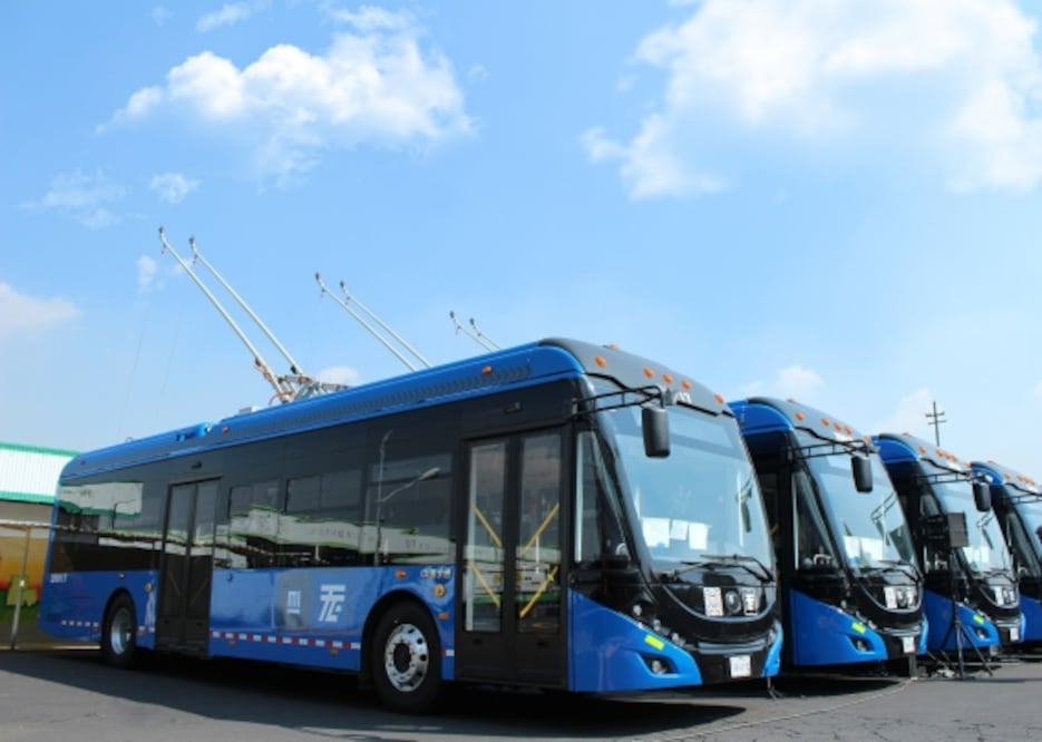 Los trolebuses, herederos de los tranvías