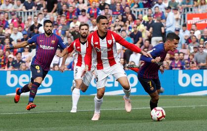 Barcelona deja ir puntos ante el Athletic Club