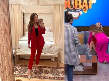 ¡Bajan! Cynthia Rodríguez regresa a Venga La Alegría y lo conmemora cayéndose