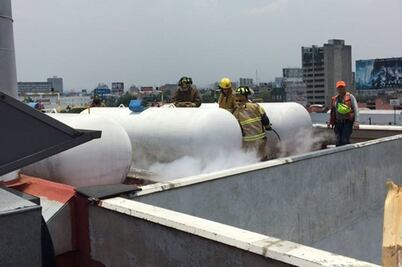 Reportan fuga de gas cerca del Metro Zapata