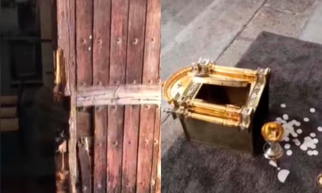 La iglesia quedó con grandes daños materiales. Foto: Facebook: @El Capirote Tertulia Cofrade pública