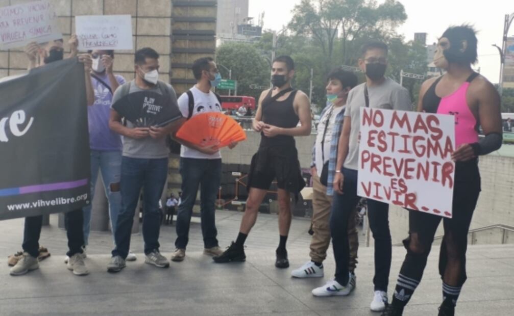 Protestan en CDMX por viruela del mono: exigen "menos estigmas" y "más vacunas"