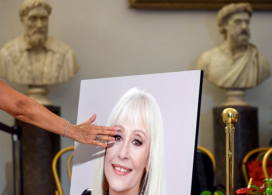 Despedida a Raffaella Carrà en la Protomoteca italiana. Foto: EFE, archivo 