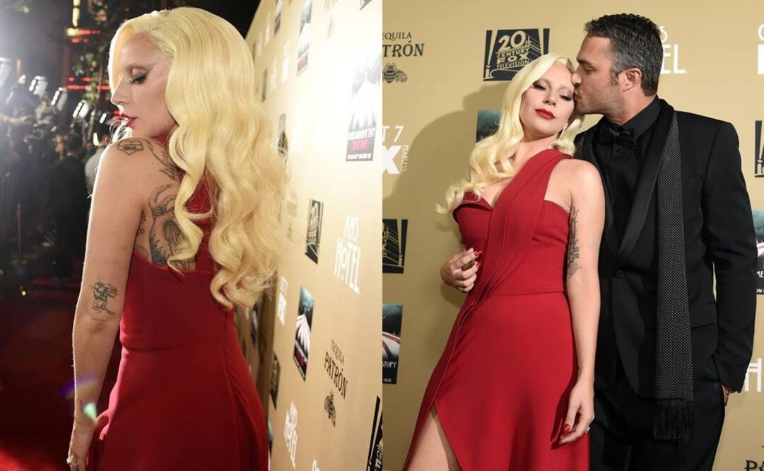 Gaga, quien arribó a la premier junto a su novio Taylor Kinney, aseguró que American Horror Story: Hotel era una "obra maestra" y que "estoy muy feliz de ser parte de ella". FOTO: AP.