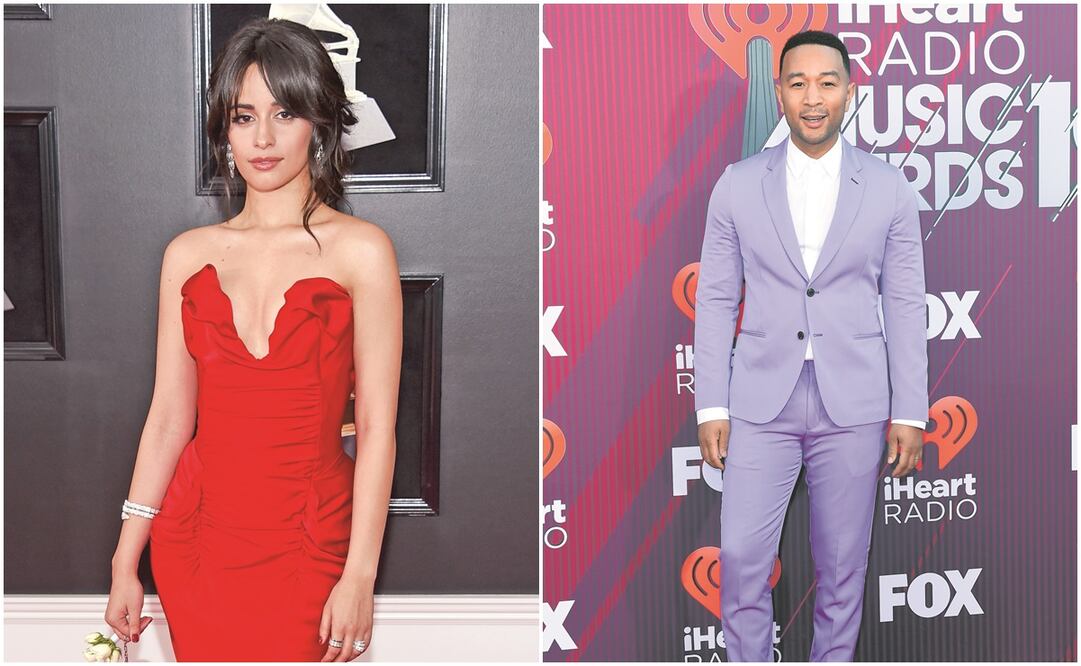 Camila Cabello y John Legend. Fotos: AP