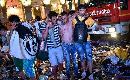 200 heridos por estampida en la Plaza San Carlo de Turín