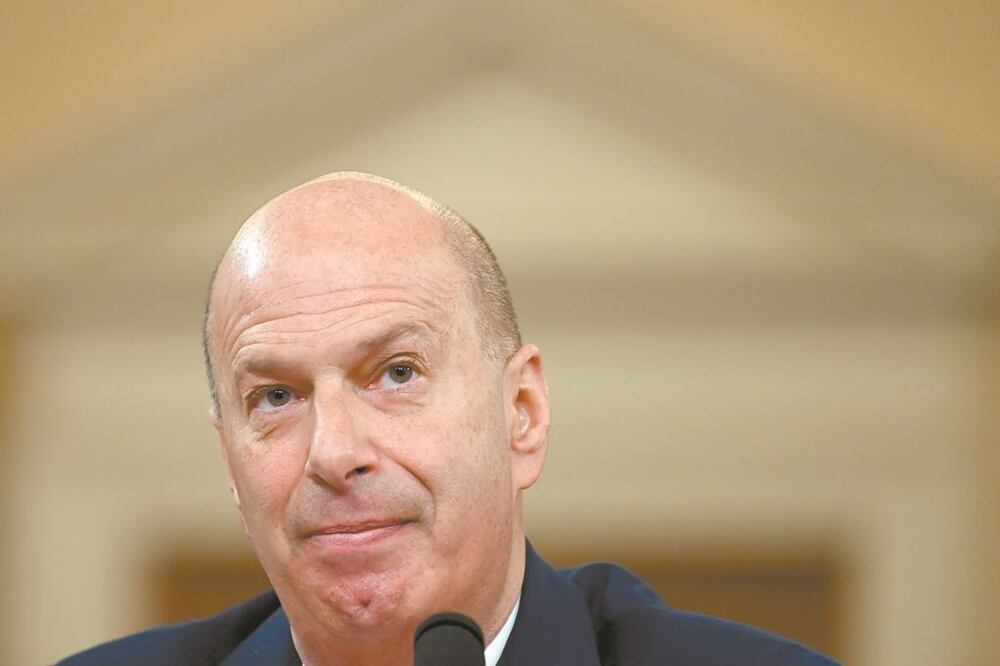 Funcionario. Gordon Sondland, embajador de Estados Unidos ante la Unión Europea, el pasado 20 de noviembre al testificar en la Cámara Baja.