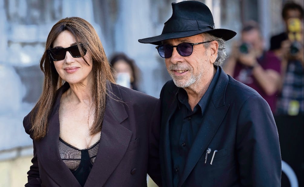 La relación entre Mónica Bellucci y Tim Burton fue discreta. Foto: Archivo EFE.