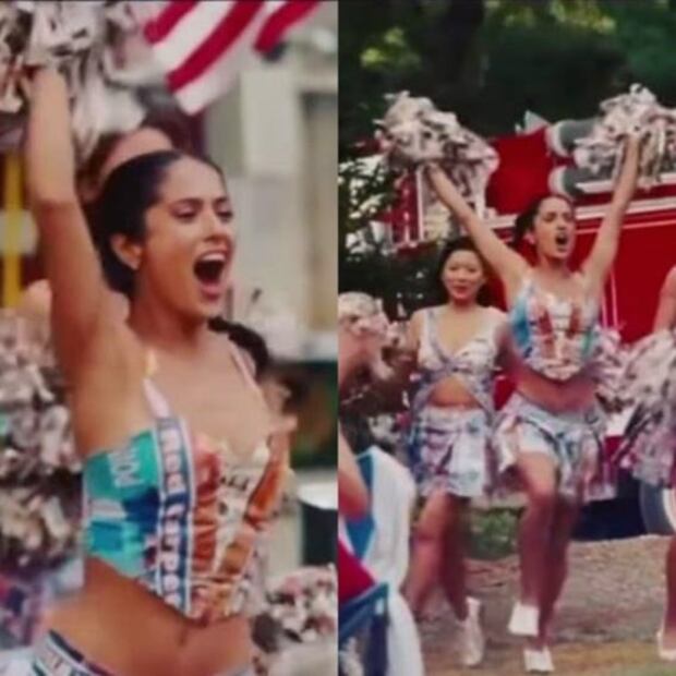 Salma Hayek luce increíble con look de porrista 