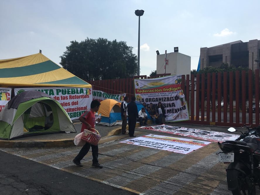 Coordinadores intentarán entrar a Cámara de Diputados por plantón