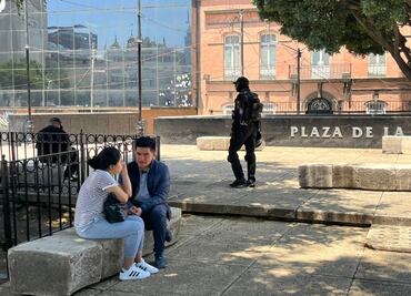 A un día del retiro de la comunidad 420, SSC resguarda Plaza de la Información