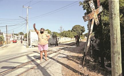 "Yo de aquí no me voy": ocupada, 40% de la vía para Tren Maya