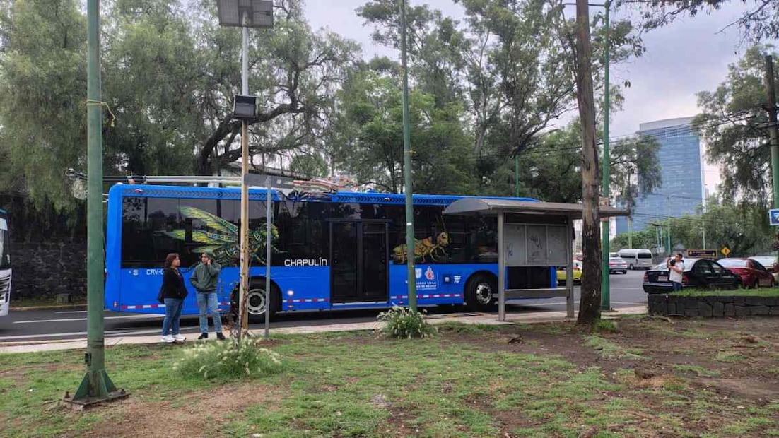 El abordaje se realiza sobre Avenida Chapultepec y el descenso es afuera del Estadio Olímpico Universitario. Foto: Arantxa Meave / EL UNIVERSAL